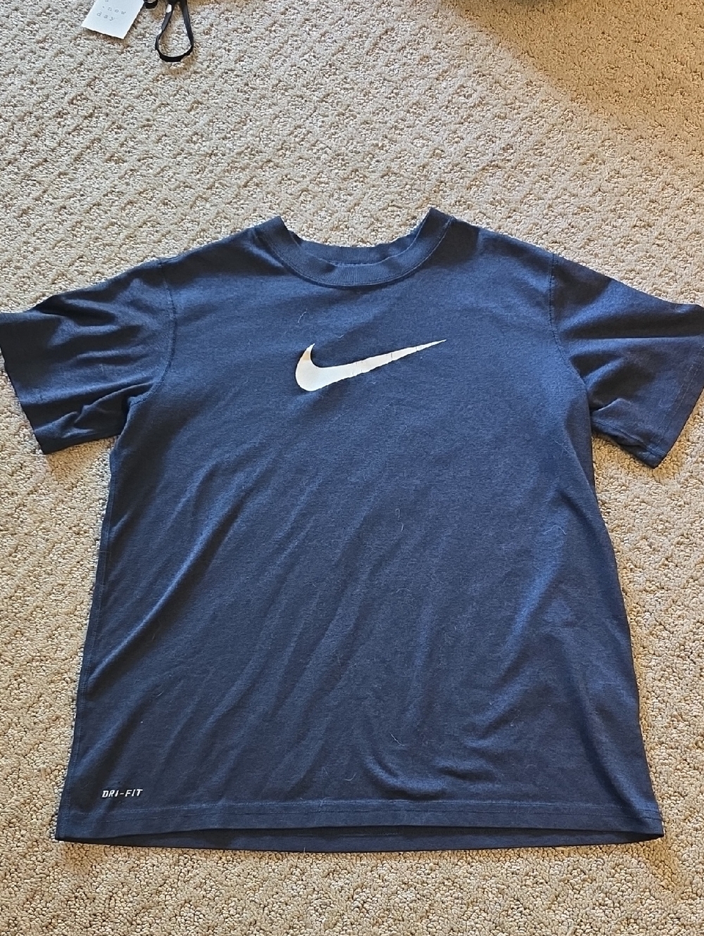 Nike Navy Blue Dri Fit Tee Boys M